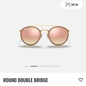 Ray Ban Round Double Bridge - Pink